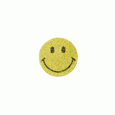 smiley strass goud