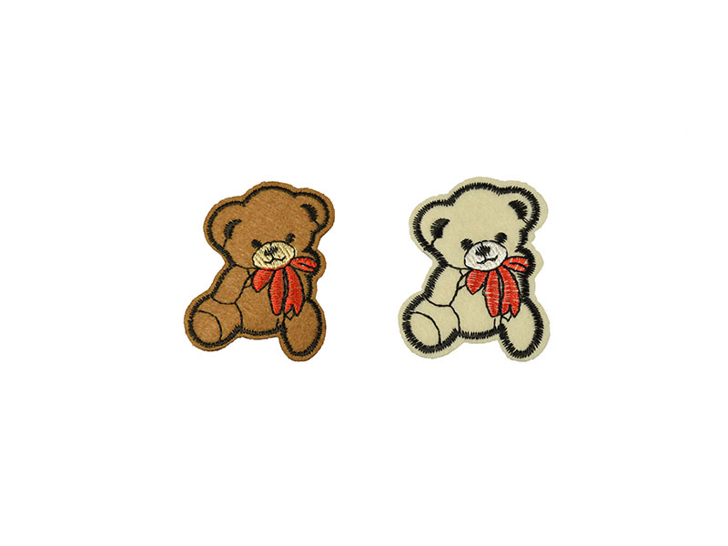 2 beertjes applicatie set beige en bruin 