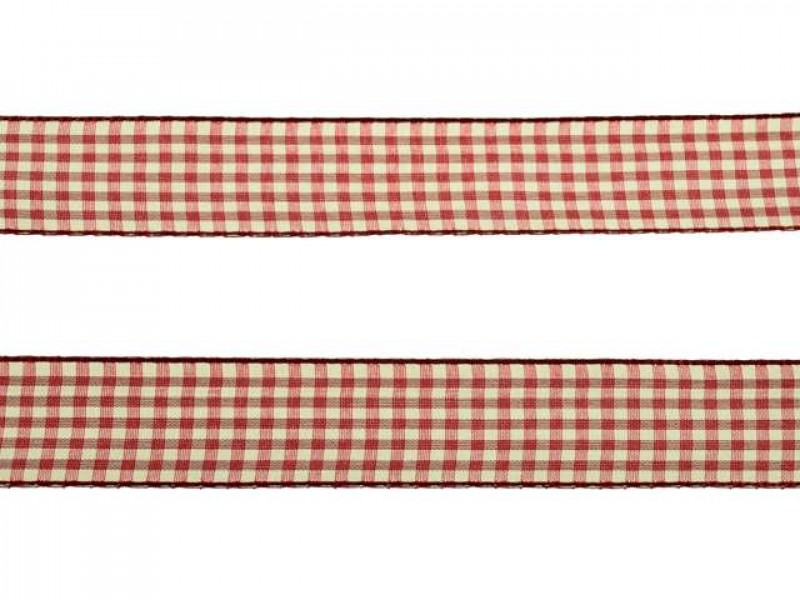 3 meter sierlint bakkersruit bordeaux rood 25mm 