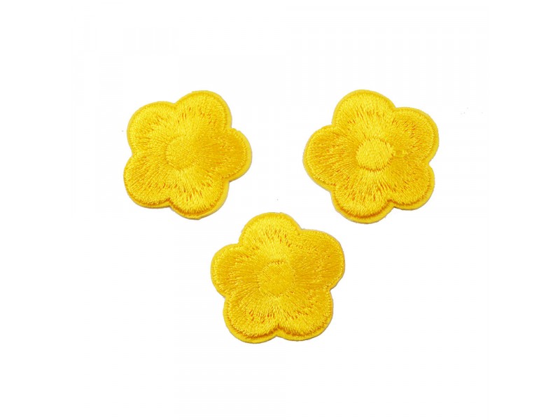 bloemen patch set mais geel zelfklevend