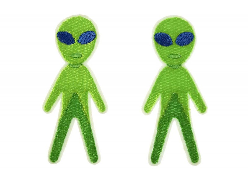 alien patch opstrijkbaar 2 stuks