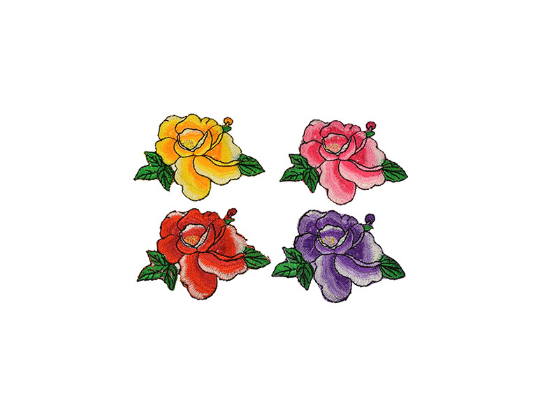 applicatie bloemen set 4 kleuren