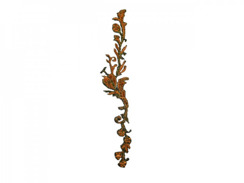 applicatie bloemen streng bruin