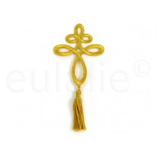 applicatie decoratie goud met flosje