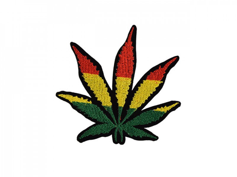 applicatie hennep blad rastafari kleuren