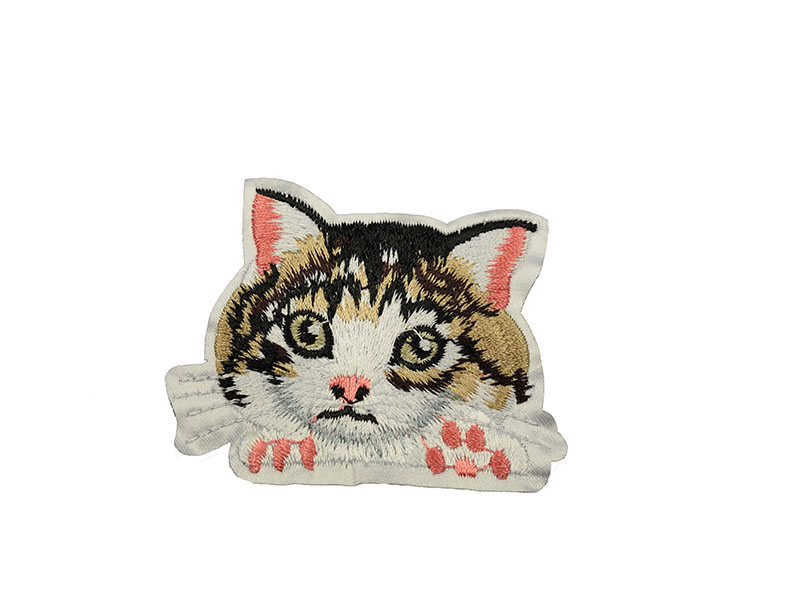 applicatie poes wit zwart