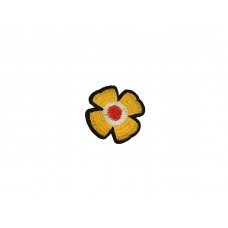 applicatie roos geel rood