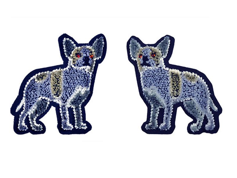 applicatie set wolf fluweel