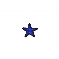 applicatie ster blauw 4 cm