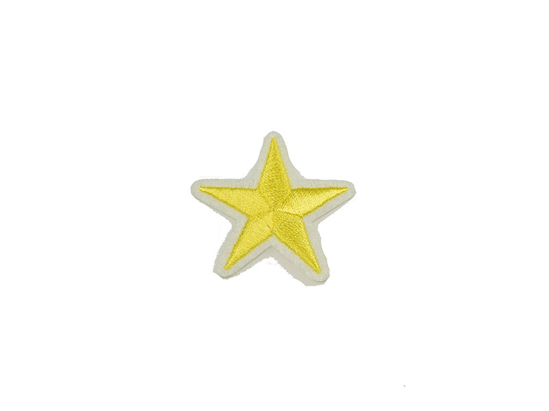 applicatie ster geel 4,5 cm