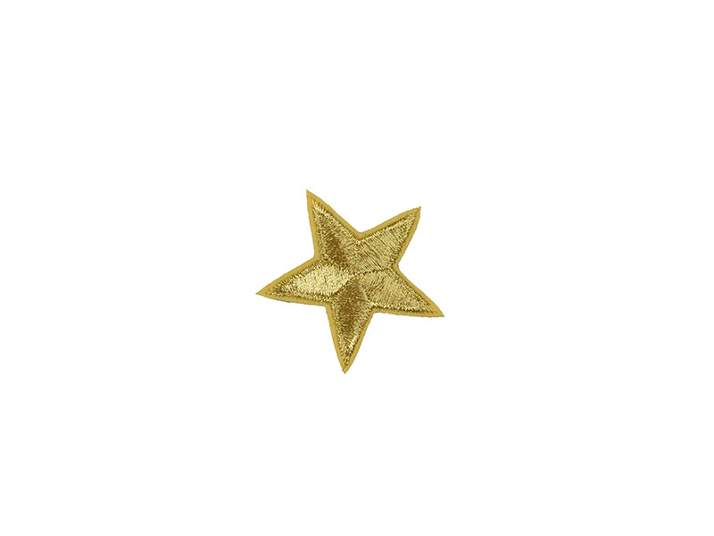 applicatie ster goud 5 cm