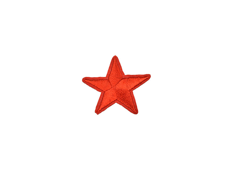 applicatie ster rood 4,5 cm