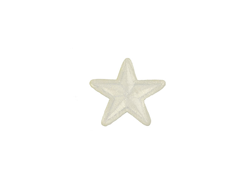 applicatie ster wit 4,5 cm
