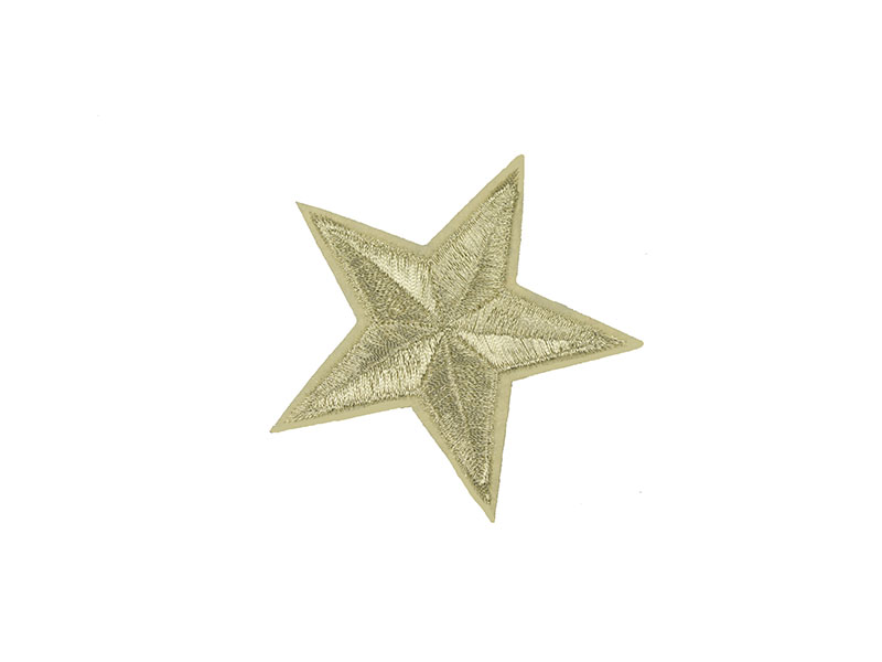 applicatie ster zilver 8 cm
