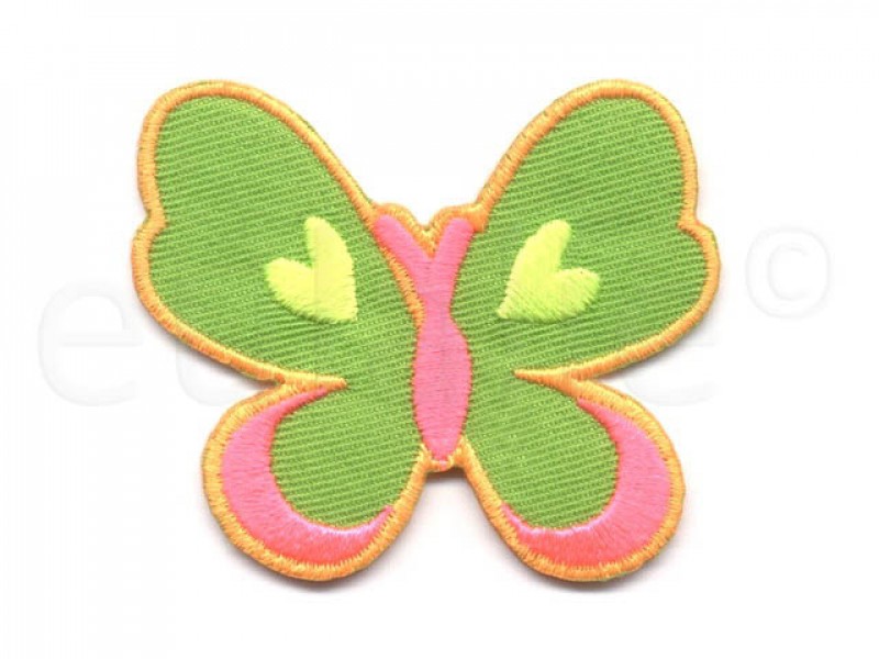 applicatie vlinder fluor kleuren