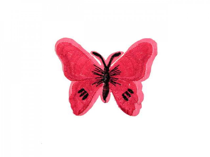 applicatie vlinder fuchsia zwart