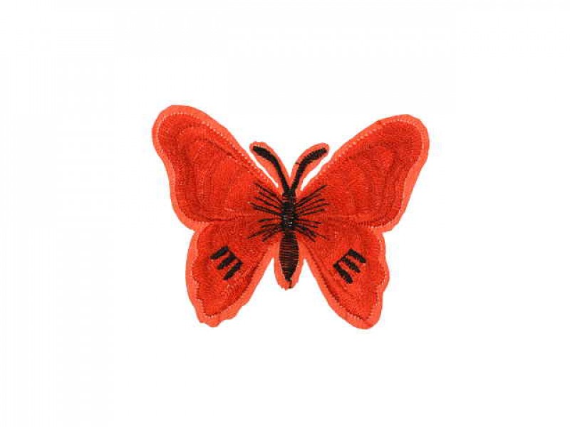 applicatie vlinder rood zwart