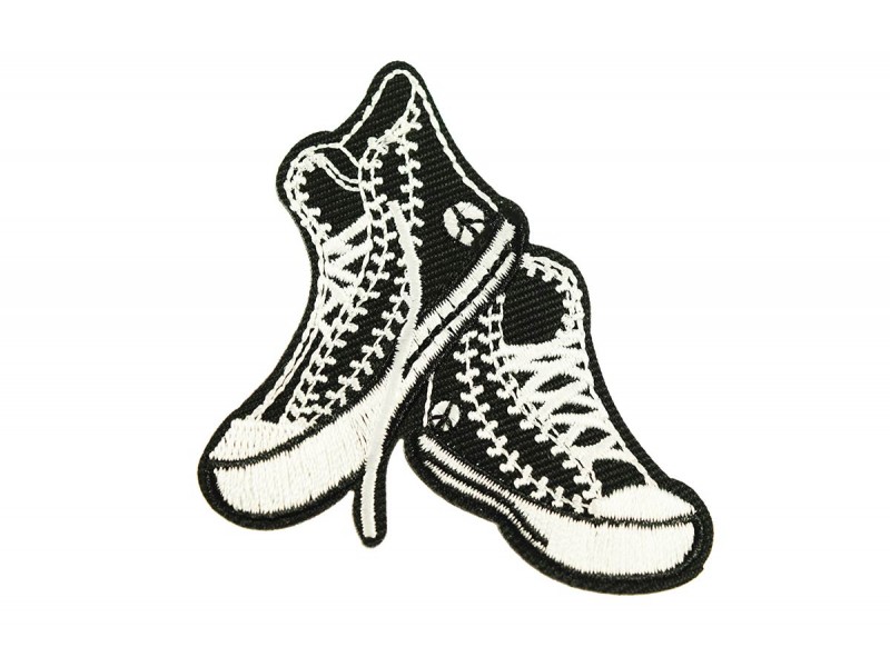 Black sneakers patch