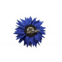 bloem corsage kobalt blauw dahlia