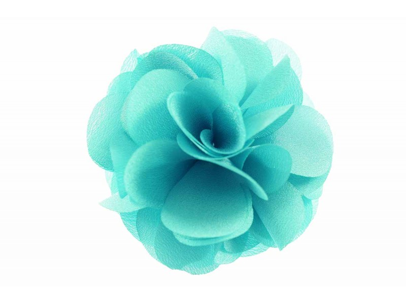 bloem corsage organza neo mint groen