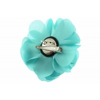 bloem corsage organza neo mint groen