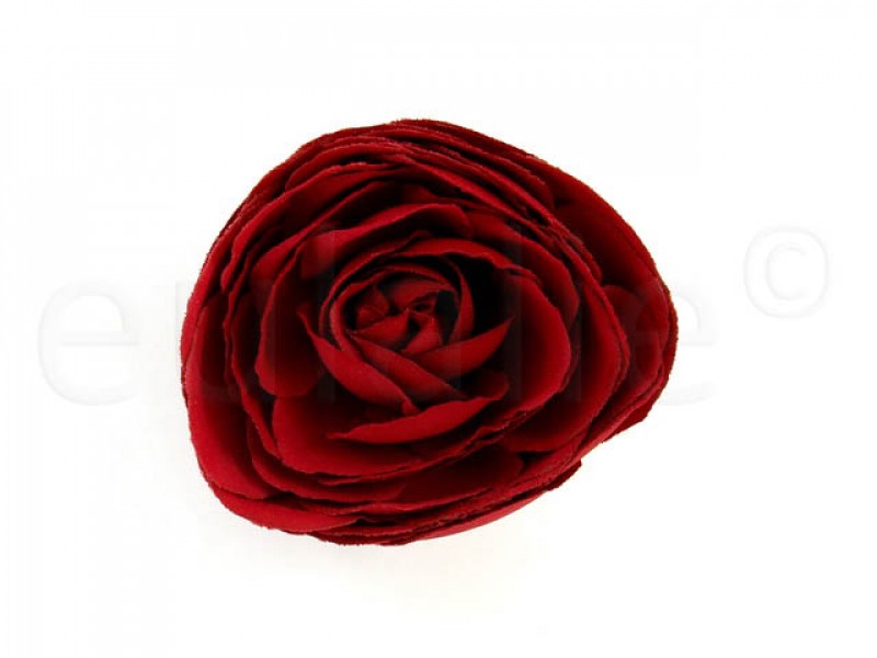 bloem corsage pioenroos donkerrood
