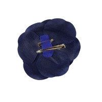 bloem corsage velours kobalt blauw