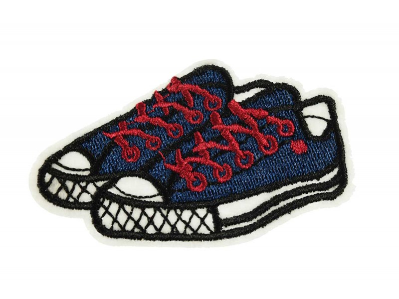 Blue sneakers patch