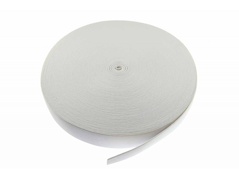 breed elastiek 5 cm wit per meter