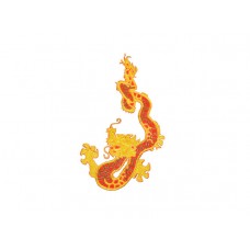 chinese draak goud rood links