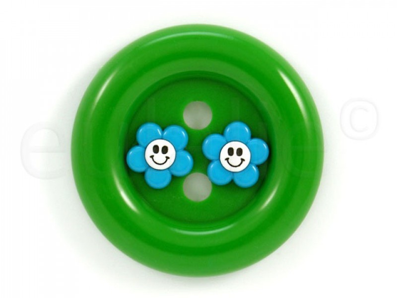 clownsknoop groen  7 cm