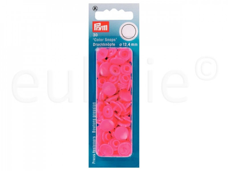 Color Snaps drukknoop fel roze