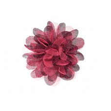 corsage tule fuchsia zwart glitter