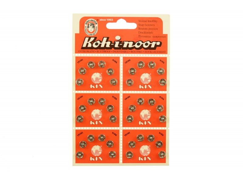 aannaaibare drukknopen 7,5/7mm 6 stuks nikkel