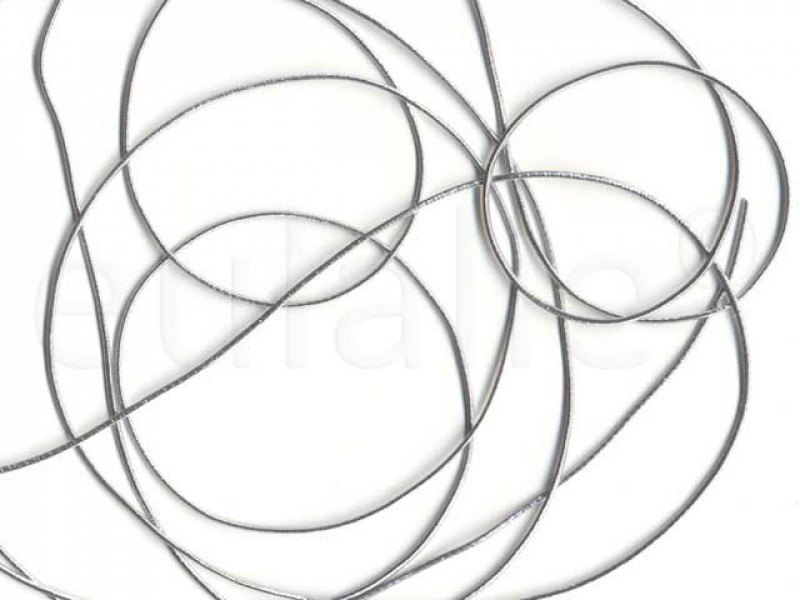 elastiek 1,5 mm zilver (5 meter)