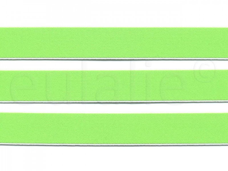 elastiek fluor groen 2.5 cm