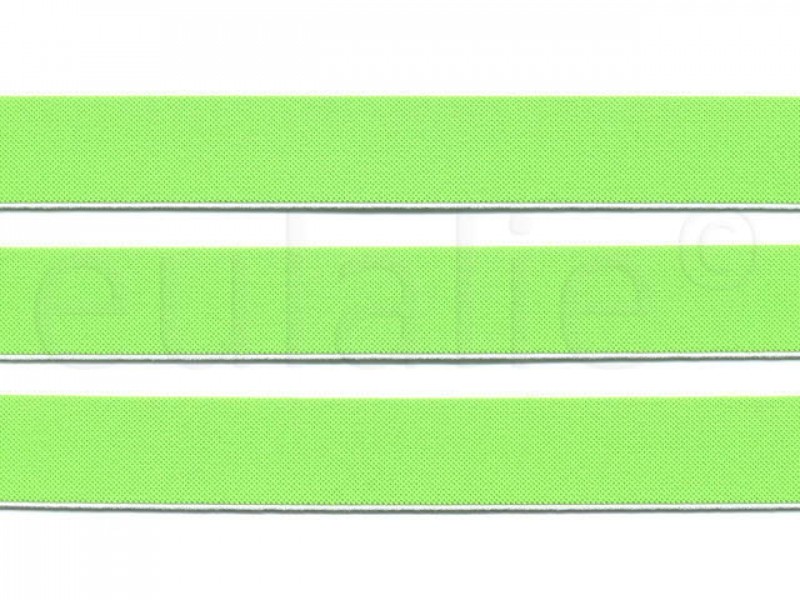 elastiek fluor groen 2.5 cm