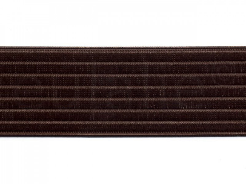 elastiek satijn donkerbruin 6 cm