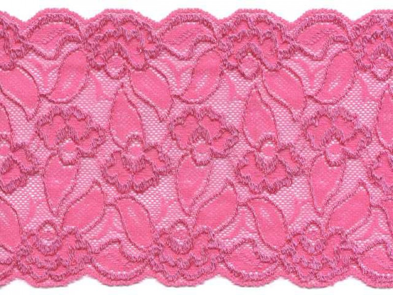 elastisch kant 15 cm hard roze