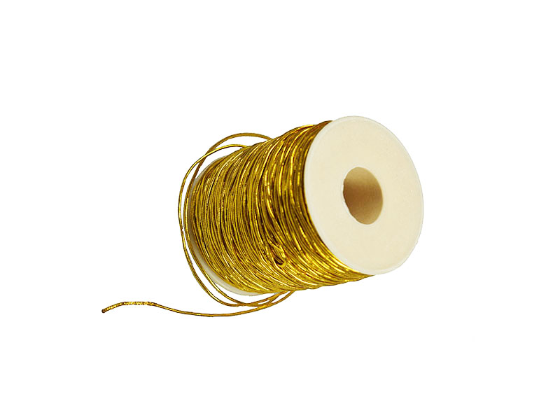 elastisch koord 1,3 mm goud rol 100 meter
