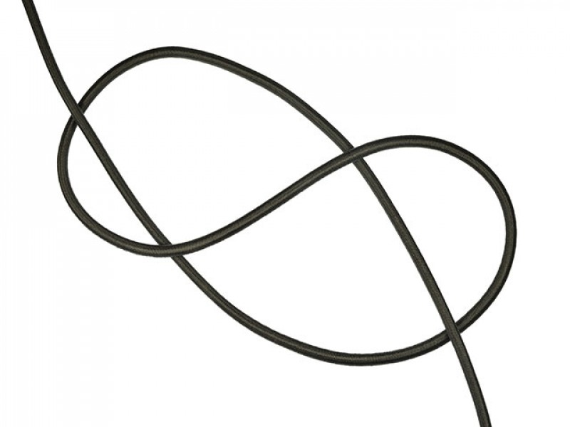 elastisch koord 6 mm zwart 
