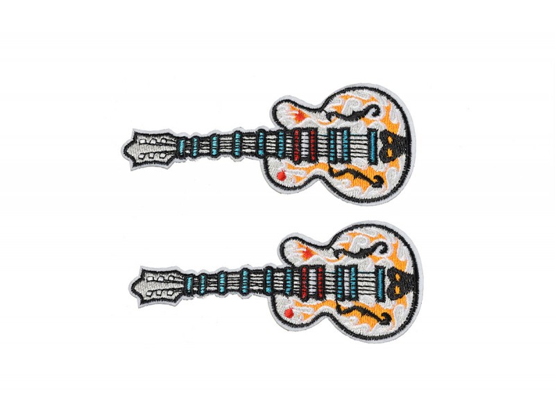 elektrische gitaar patch wit 2 stuks