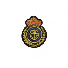 embleem applicatie goud blauw pailletten