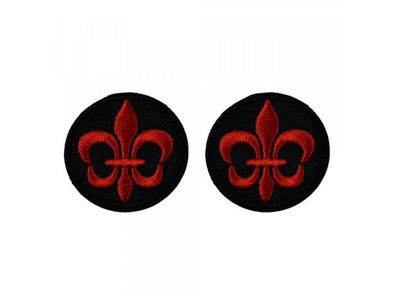 fleur de lis patch set