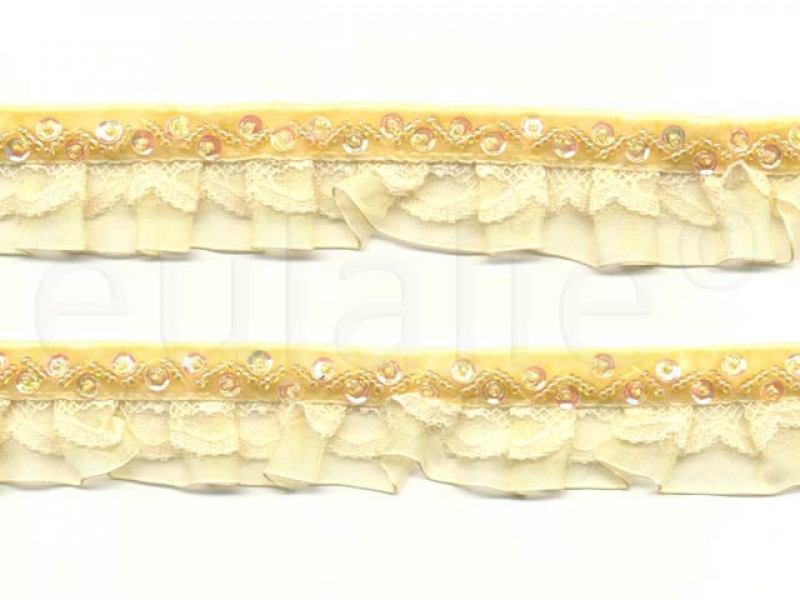 fluweelband met ruches