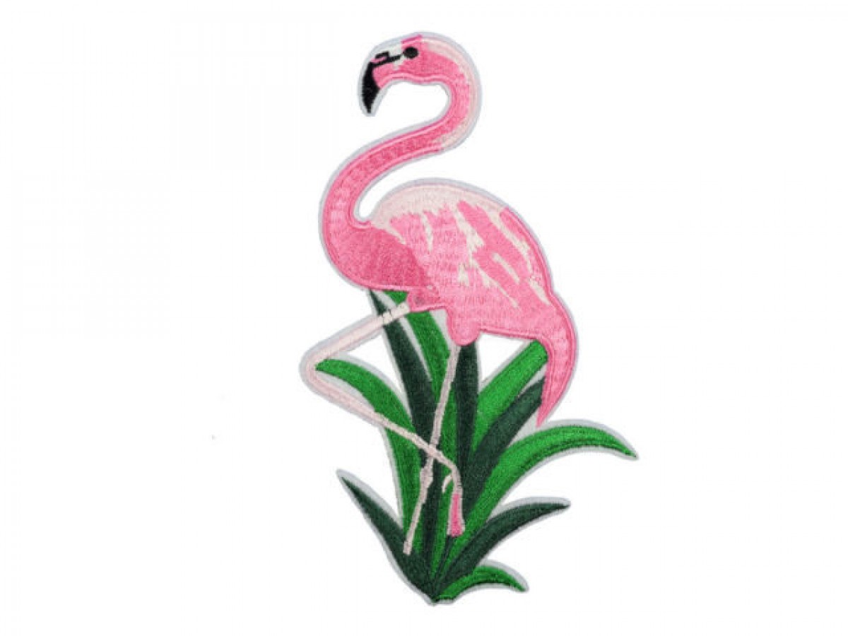 Supermarkt pack barbecue grote flamingo patch