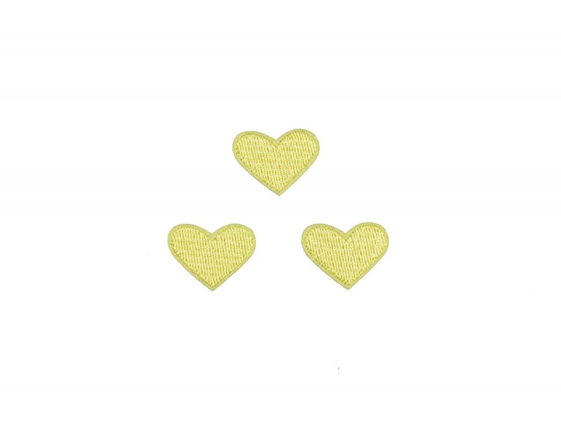 hartjes patch set licht geel 3 stuks