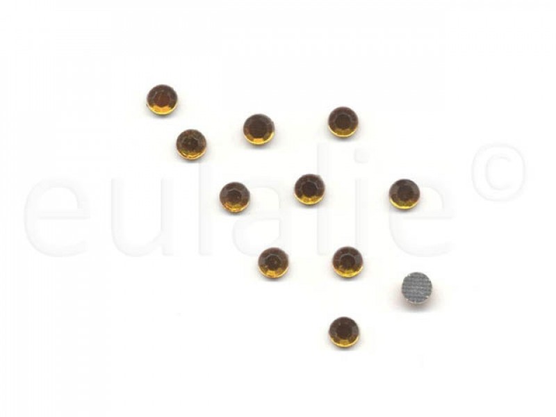 hot-fix steentjes oker geel 5 mm