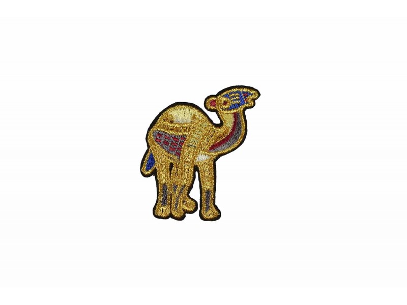 kameel patch goud geborduurd