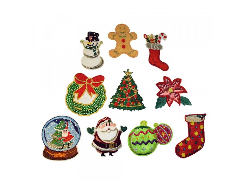 Kerst set 10 pacthes